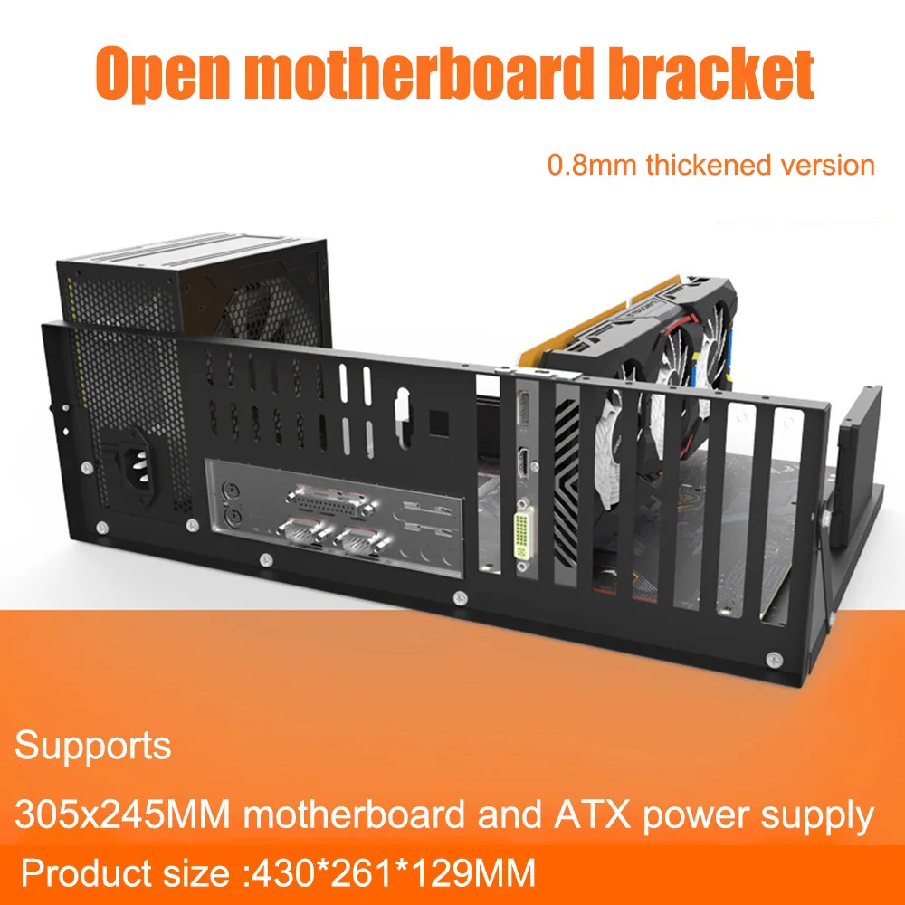 

ATX/EATX Open Mining Frame Mining ETH Motherboard Bracket Thickened Bitcoin Mining Rig Case Support ITX/ MICRO ATX for 8 GPU