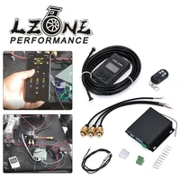 universal car air ride suspension electronic control system with pressure sensor support bluetooth remote wire control