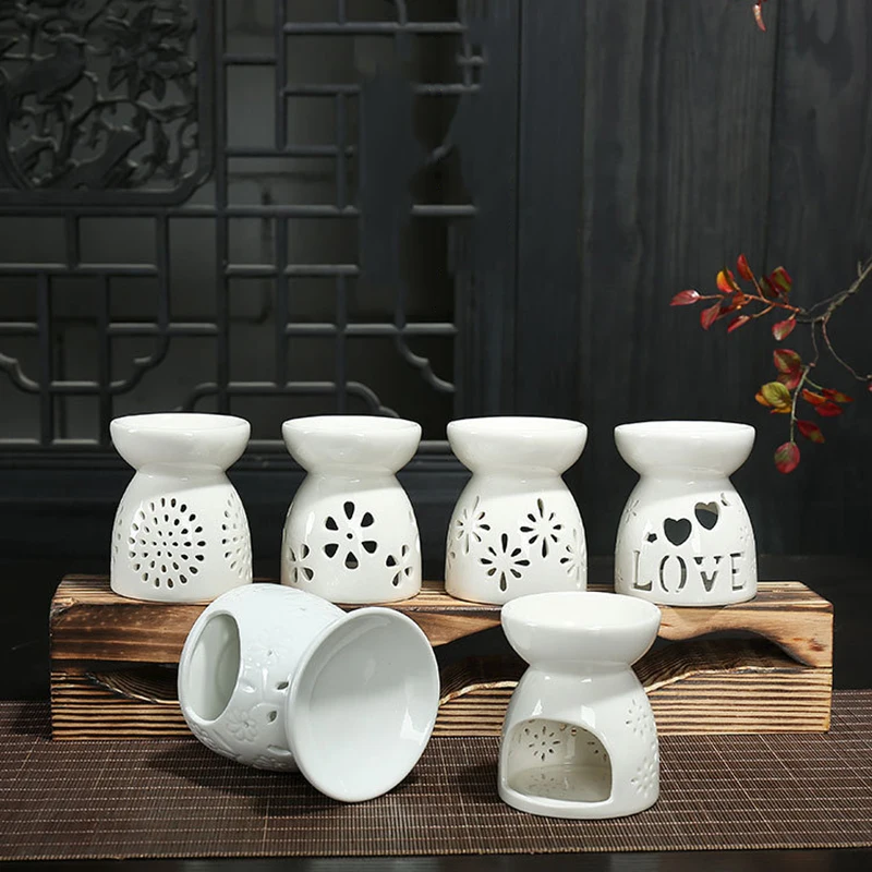 Пустотелый подсвечник Ароматические горелки керамические звезды любовь шаблон