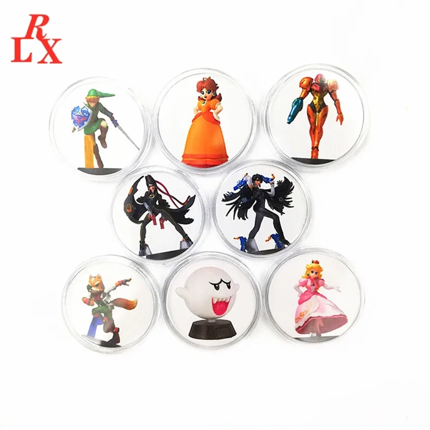 Карты для игр NFC 8 шт./компл. Bayonetta 2 изысканные круглые монетные карты Ntag215 карт Amiibo