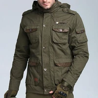 airborne series multi pocket hooded thicken mens jacket 2021 top winter mens clothing