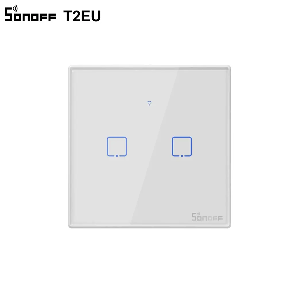 Переключатель Itead Sonoff T2EU 86 с дистанционным управлением серия 1/2/3 gang TX 433 МГц RF Wi Fi