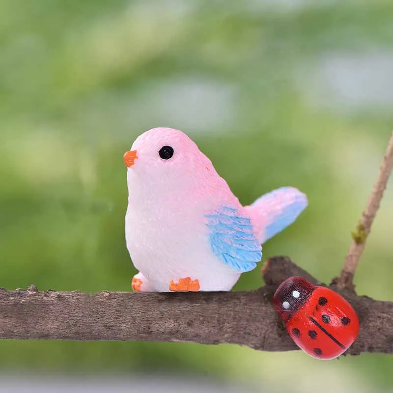 

Bird Simulation Landscape Decoration Miniature Figurine Cute Cartoon Resin Bird Craft Toy Micro Gardening Accessory Decor 1 PCS