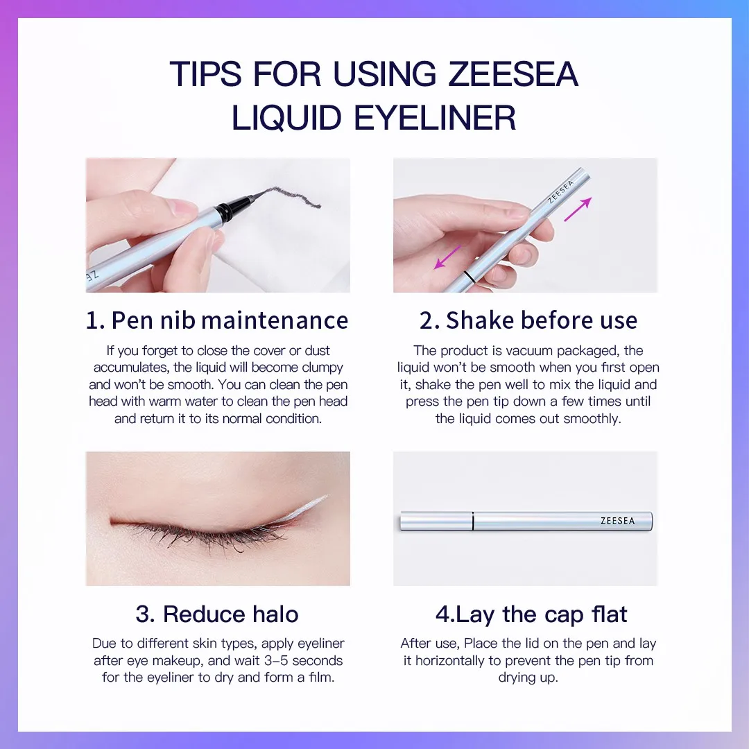 

ZEESEA New Product Diamond Series Color Eyeliner Quick Dry Waterproof 6 Colors