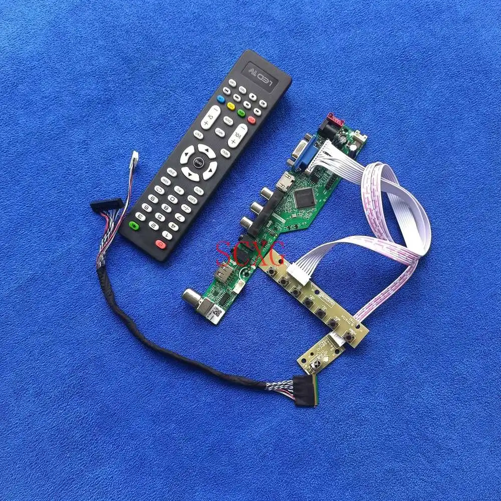 

Для LP156WF1/LP156WF2 LVDS 40-Pin 1920*1080 плата контроллера дисплея, VGA USB AV HDMI-совместимый комплект аналоговых сигналов, светодиодный ЖК-дисплей