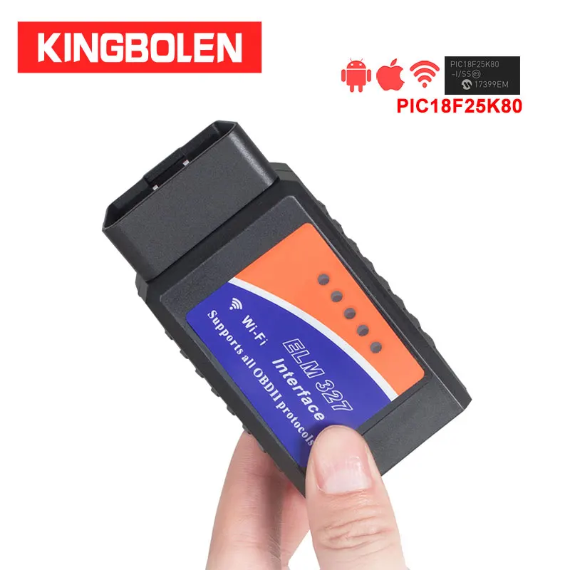 

ELM327 V1.5 OBD2 Scanner PIC18F25K80 Chip Wifi ELM 327 Bluetooth elm327 Car Diagnostic Tool For iPhone/Android
