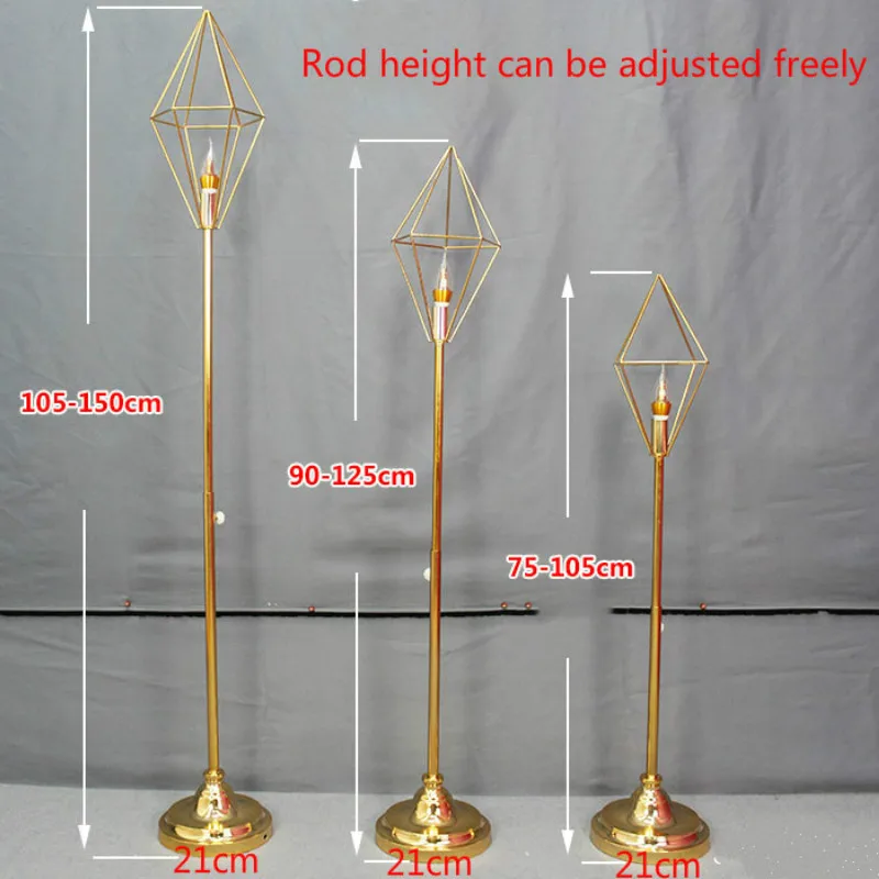 Винтаж де Йерро de Metal diamantes светодиодный Luz Хадас Navidad fiesta boda camino Decoración|Украшения
