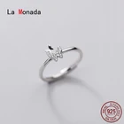 Женское кольцо с бабочкой La Monada, дизайнерское кольцо из настоящего серебра 925 пробы, 52-57 мм