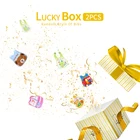 2 шт. EVA Водонепроницаемый детский слюнявчик Мультяшные детские нагрудники детская отрыжка ткани Водонепроницаемый новорожденных банданы для кормления Lucky подарочная коробка