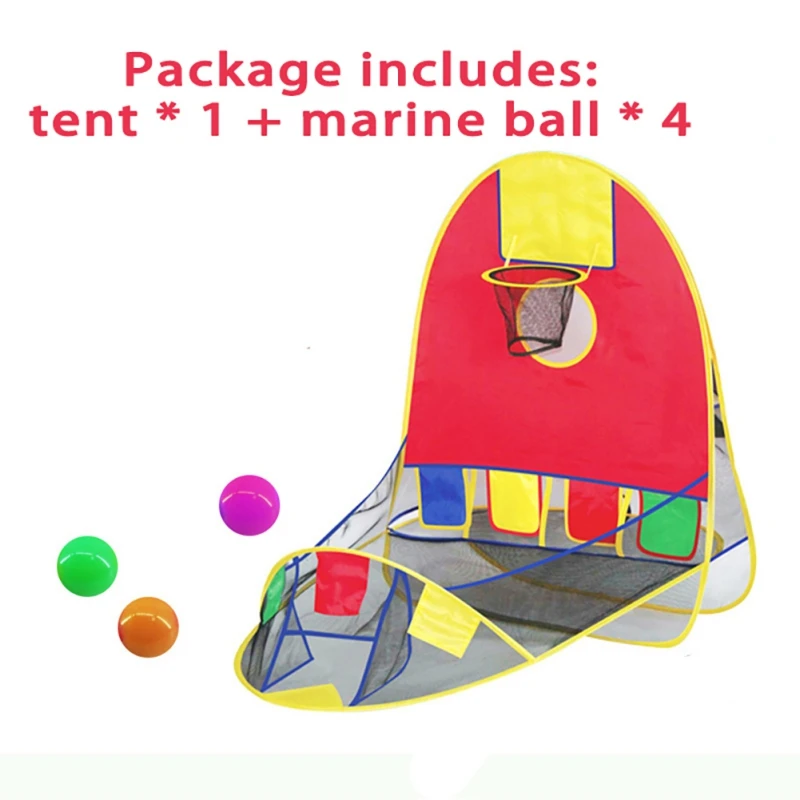 Шатер шар бассейн с корзиной детская игрушка океан мяч Складная спортивная
