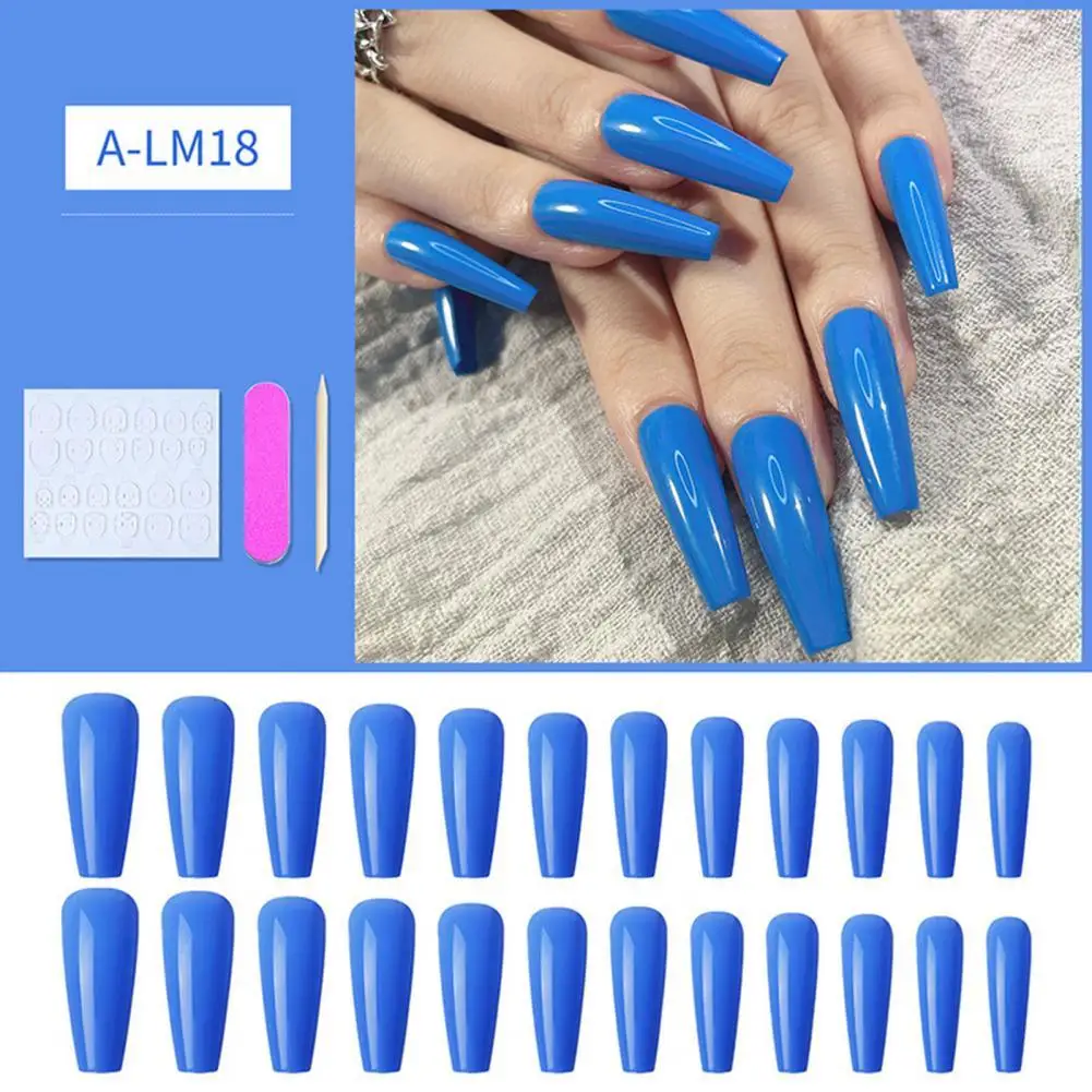 

Artificial Nail Tips Delicate Ultra Thin Seamless Matte Coffin False Nail Ballet Tips for Manicure Fake Nails Nail Tip