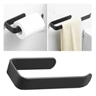 Новейший держатель для туалетной бумаги, настенный держатель для рулонов для ванной и кухни, стойка для бумажных салфеток, Современная черная вешалка с крючком