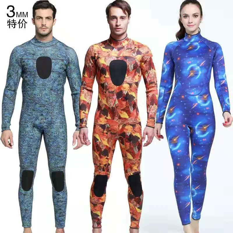 

Camouflage Wetsuits 3MM Neoprene Swimming Snorkeling Spearfishing Scuba Underwater Hunting Winter Warm Diving Suits