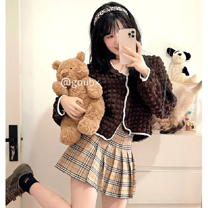 

Fall 2021new Long-Sleeved Single-Breasted Shirt Women's French Retro Western Style Youthful-Looking Niche Design Top