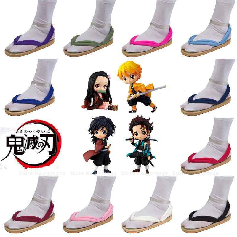 Аниме рассекающий демонов Kimetsu No Yaiba Geta Сабо Kamado Tanjirou Nezuko тапочки Agatsuma Zenitsu