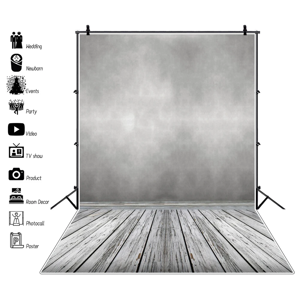 

Виниловые фоны Laeacco, градиентный однотонный стена деревянный пол, текстура, фоны для детских фотографий, фотосессия Фотостудия