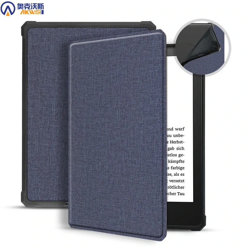 

Тонкий чехол для нового Kindle Paperwhite 2021, для Kindle Paperwhite 5, версия с подписью 6,8 дюйма, кожаный чехол из ТПУ для сна