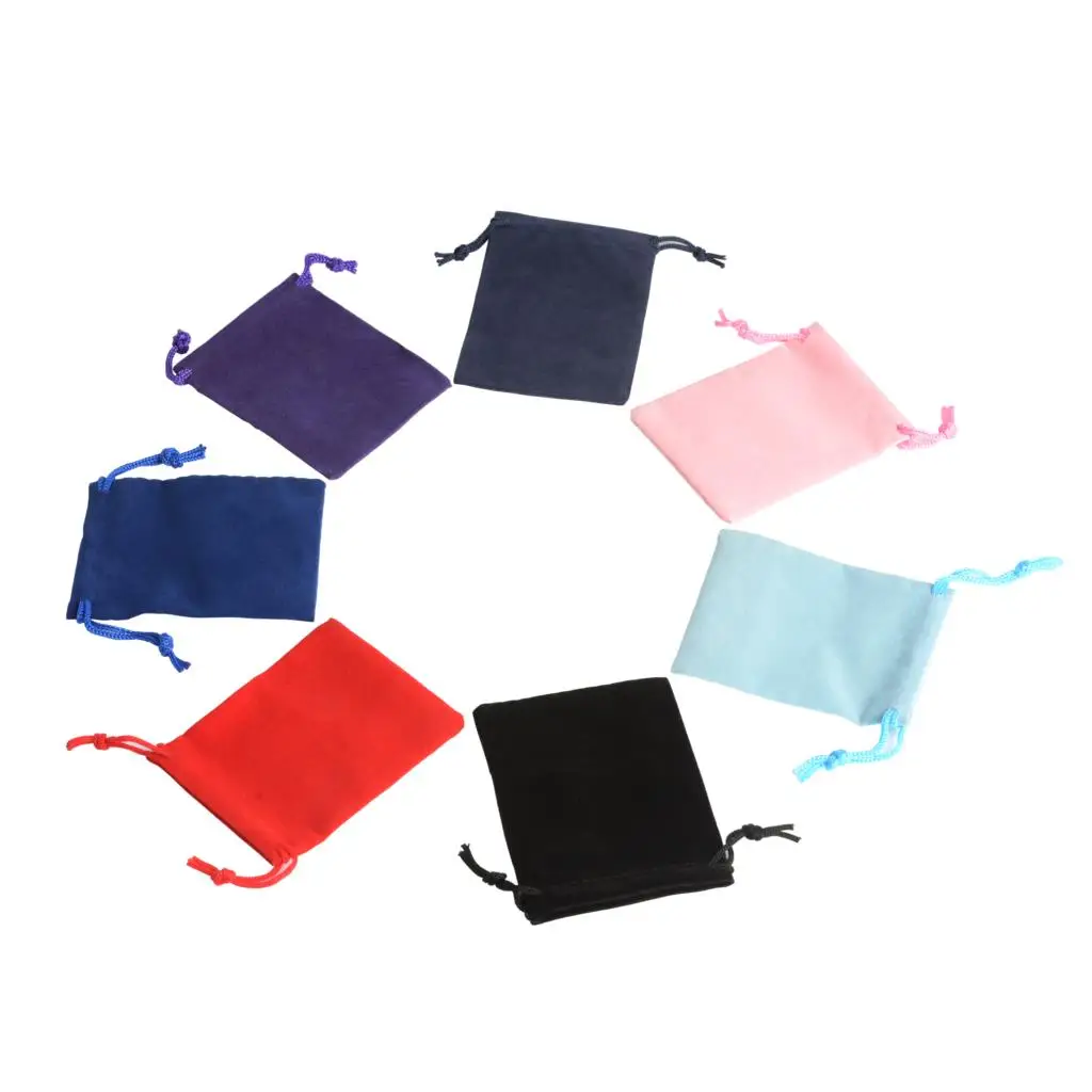 10pcs 5x7cm 7x9cm 10x12cm Coloful Velvet Pouch bag Jewelry Packing Drawstring Gift Bags Can Customized Party Favor Bag | Украшения и