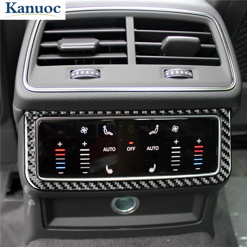 Автомобильная задняя флейма, наклейка из углеродного волокна, стильные аксессуары для Audi A6L A7 2019-2021