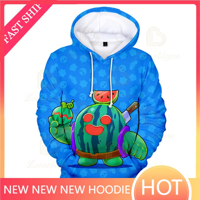 

2021 NEW Browlings 3D Jacky and Star,Hoodie Kids Tops Girls Boys Clothes Harajuku Sweatshirt Children Shark MAX Sweatshirt