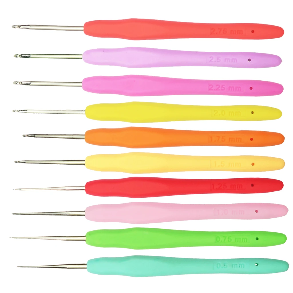 1 шт. многоцветные Крючки из нержавеющей стали вязаные иглы Крафтовая пряжа 0 5 ~ 2 75 мм|Швейные иглы| |