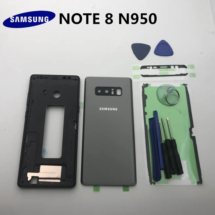note8 original new replacement parts for samsung galaxy note 8 n950 n950f housing set carcase case accessoriestools free global shipping