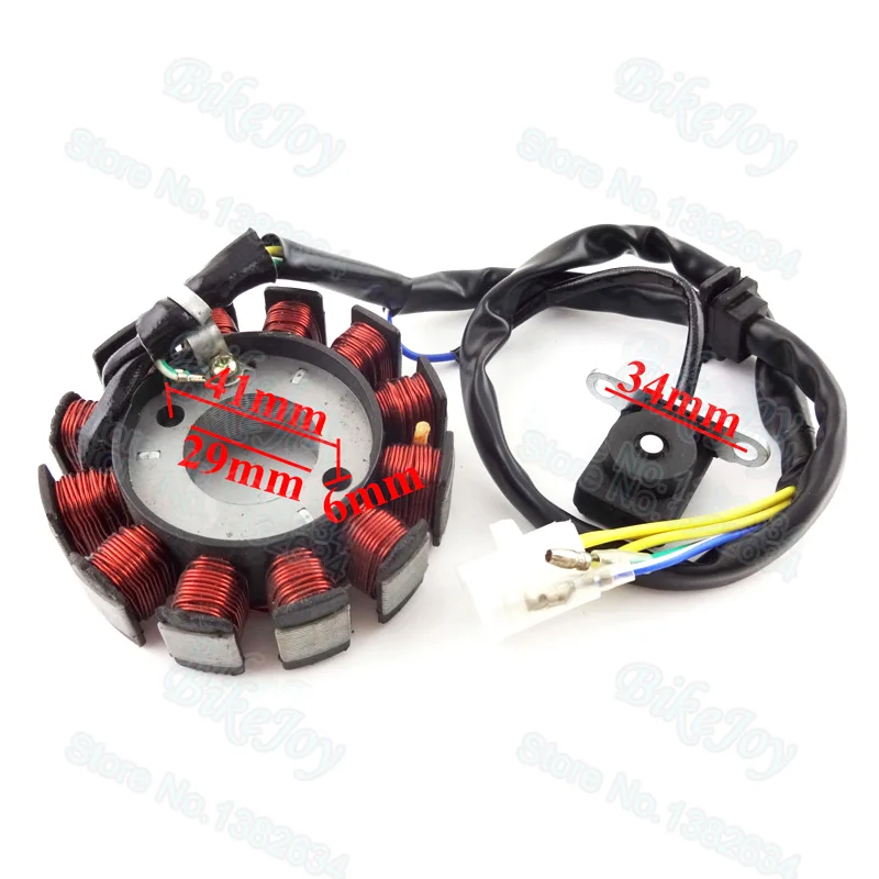 12 полюсов GY6 статор зажигания катушка постоянного тока для 125 куб. См 150 Мопед