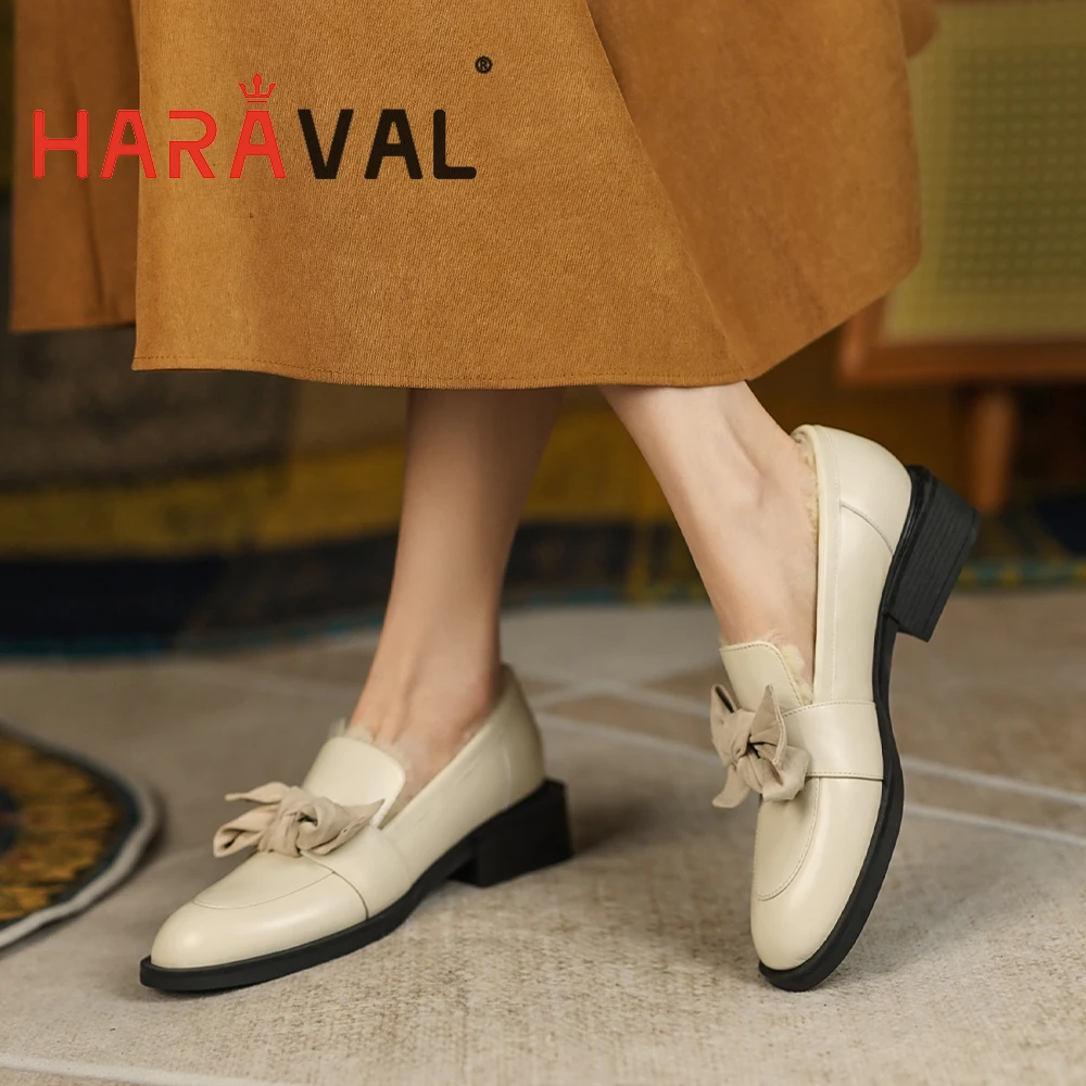 

Туфли-лодочки женские из натуральной кожи, с круглым носком, на плюшевой подкладке