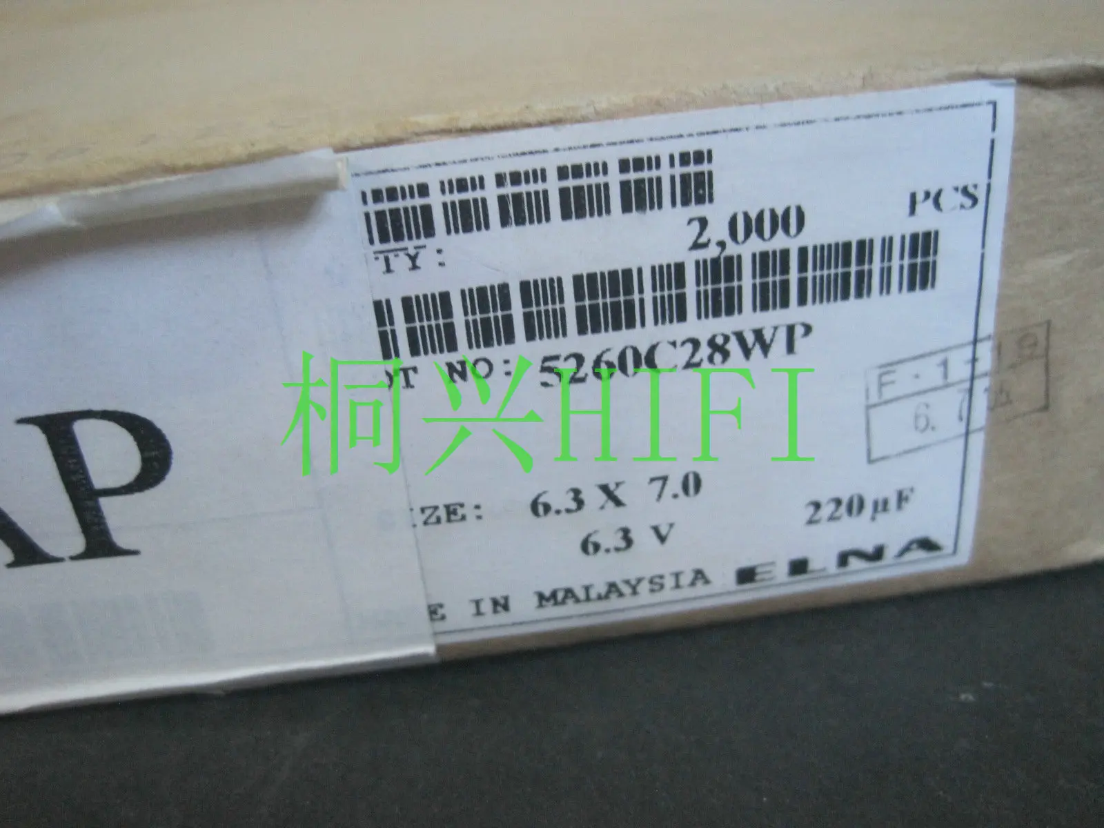 

20 . ELNA RC3 6.3V220UF 6.3x7 220 /6,3 220 6,3