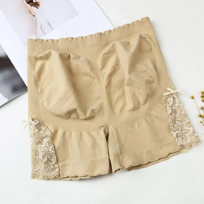 Женские летние трусы с кружевным цветком безопасные трусики тонкие бесшовные