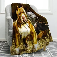 american bully pitbull blanket soft lightweight print throw blanket for couch bed sofa travelling camping for kids adults