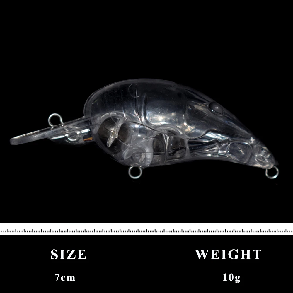 CCLTBA 20 шт./лот Jerkbait Minnow пустая 7 см 10 г плавающая Воблер для рыбалки круглая