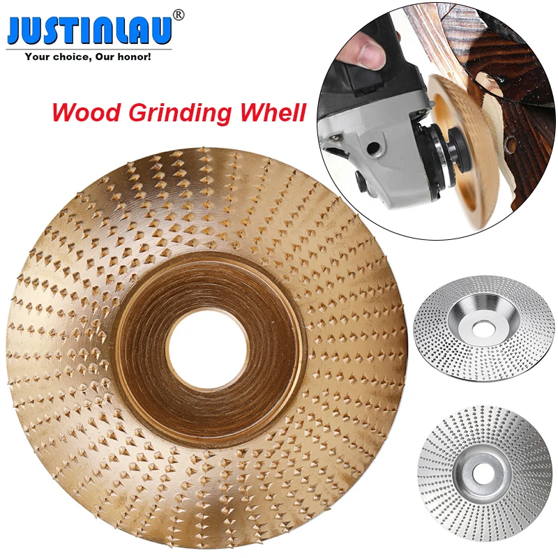 

JUSTINLAU 16mm 5/8" Bore Extreme Shaping Disc Tungsten Carbide Wood Sanding Carving Tool Abrasive Disc Tools for Angle Grinder