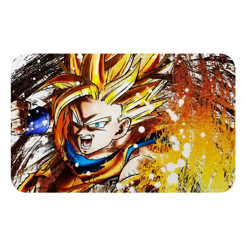 Сон Гоку мультфильм Dragon Ball коврик с рисунком из аниме коврик для ванной декоративные Противоскользящие коврики комната автомобиль пол бар ковры домашний декор для дверей подарок - Цвет: Сливовый