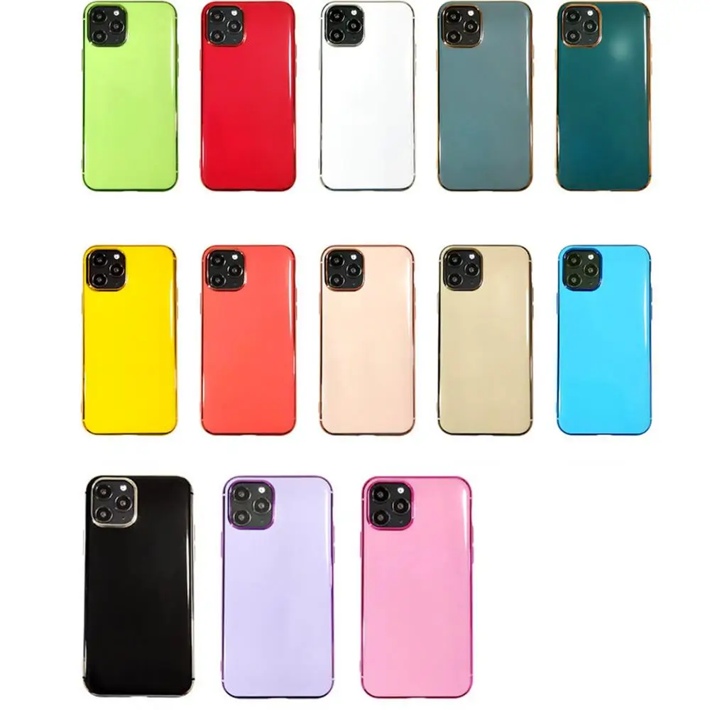 Однотонный простой чехол для телефона iPhone 11 pro XS MAX XR X 8 7 6 6s Plus Мягкий ТПУ