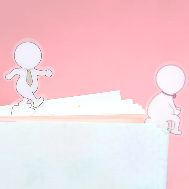 

5 шт./компл. Милая мультяшная закладка для чтения, забавная прогулочная маленькая полипропиленовая фотография, подарок, канцелярская пленка...