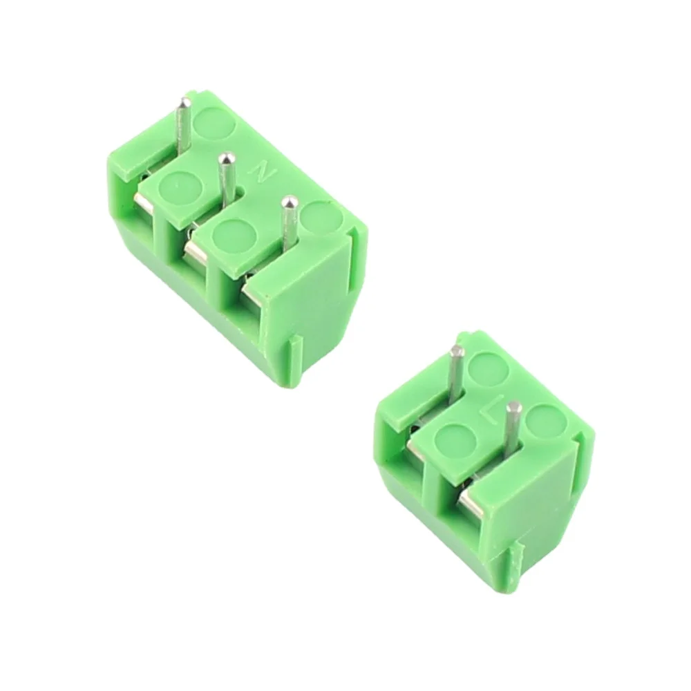 10 шт. 3 5 мм 96 Шаг 2P P 2 Pin Way прямой DIP PCB винтовая Клеммная колодка Кабельный разъем |