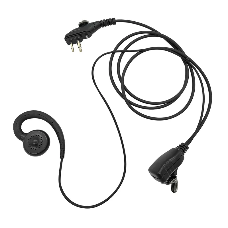 

G-hook Earpiece C Swivel Headset with PTT Mic for HYT Hytera PD502 PD562 BD502 BD502i TC-508 TC-580