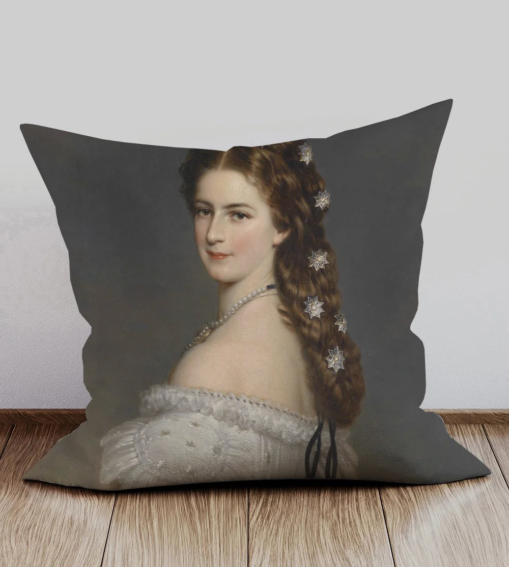 European Retro Vintage Oil Painting Portraits Girls Cushion Covers Bedroom Decorative Cover Sofa Throw Pillow Case | Дом и сад