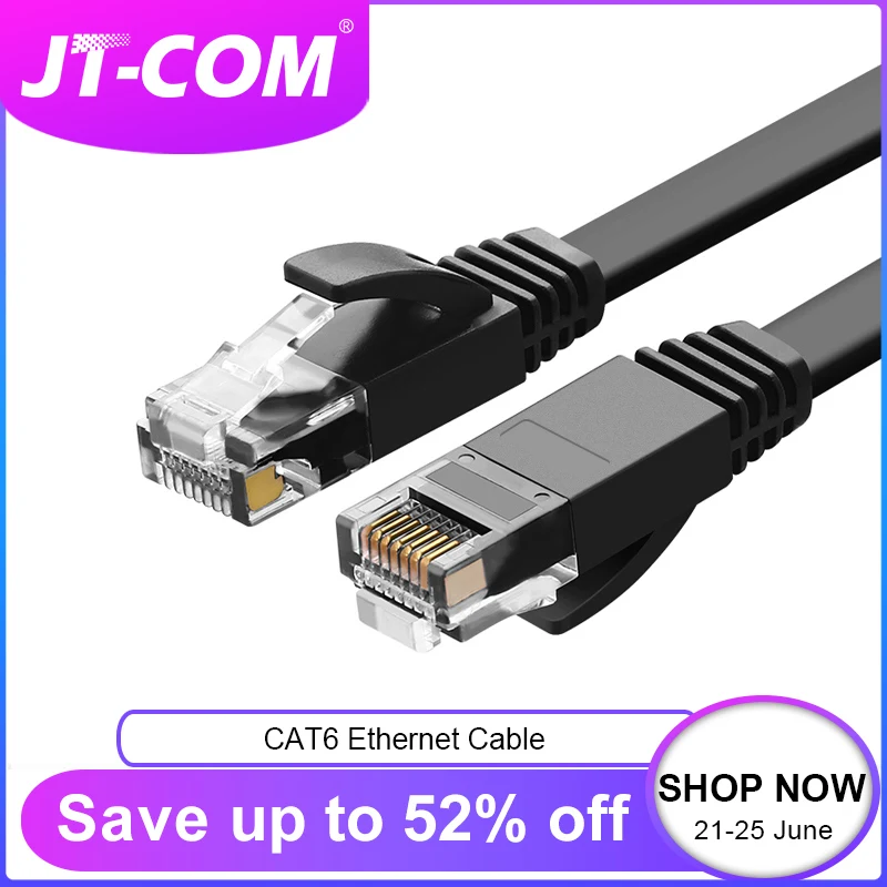 Ethernet кабель Gigabit CAT6 сетевой RJ45 круглый плоский витая пара патч корд для