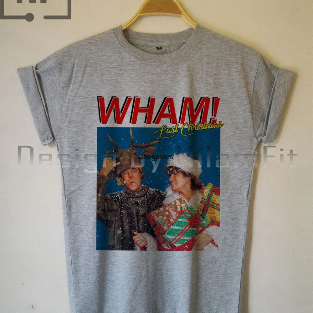 WHAM Last Christmas George Michael винтажная забавная Футболка Повседневная футболка Размер KA 86