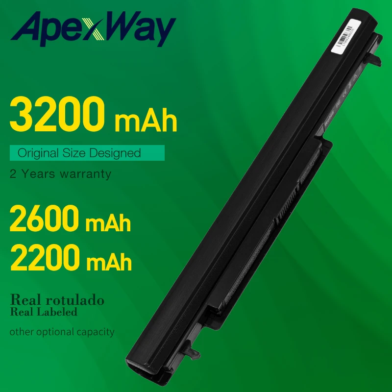 

ApexWay Аккумулятор для ноутбука Asus A31-K56 A32-K56 A41-K56 A42-K56 Series A56 A46 K56 K56C K56CA K56CM K46 K46C K46CA K46CM S56 S46
