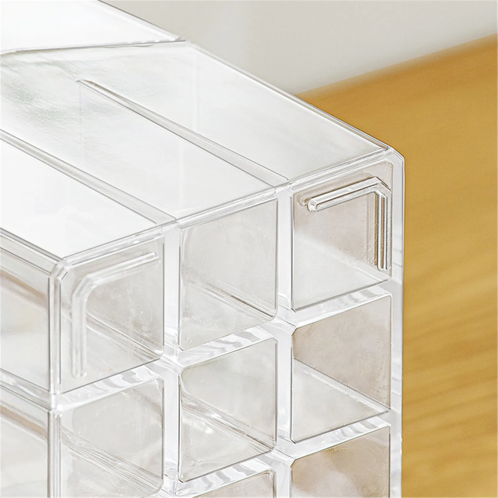 

Acrylic15 Grids Lip Gloss Holder Lipstick Box Display Stand Sundry Storage Box Flip Dustproof Lipstick Storage Box Cosmetic Case