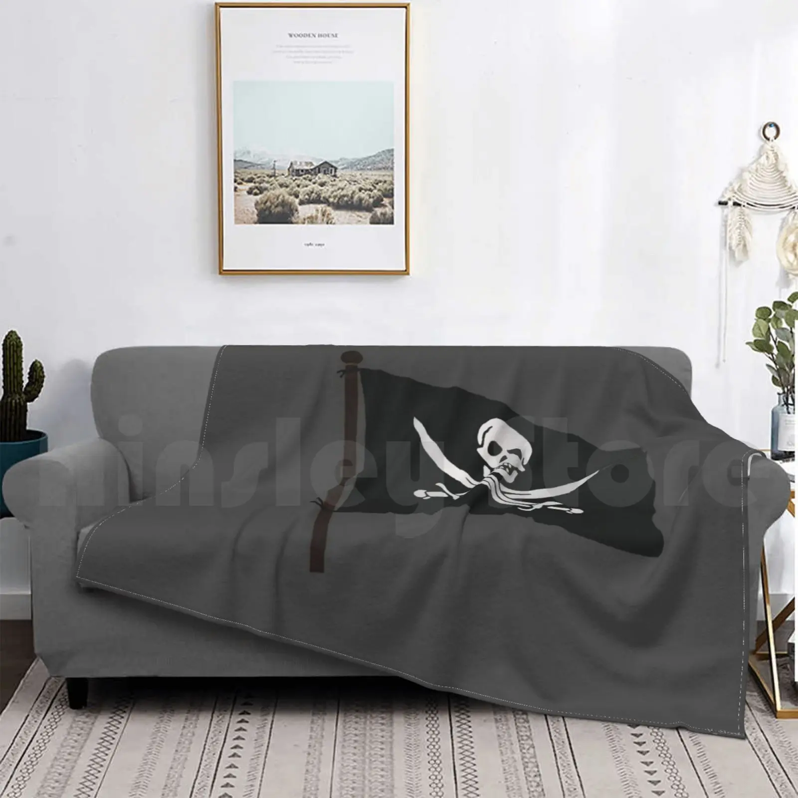 

Pirates Flag Blanket Fashion Custom Pirates Flag Skull Ships Curse Of The Black Pearl Dead Men Tell No Tales On