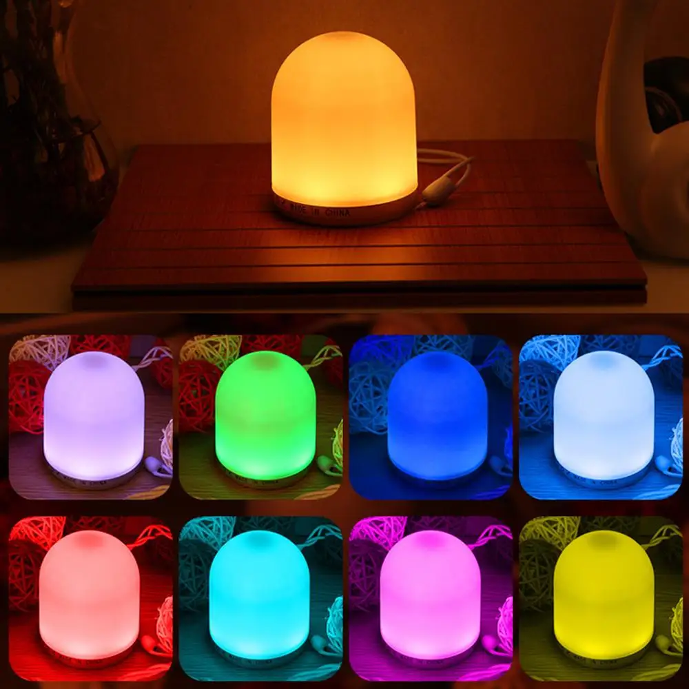 

LED Night Light Bedroom Multiple Color and Light Intensity Modes With Remote Control Portable and low consumption night lamp CD