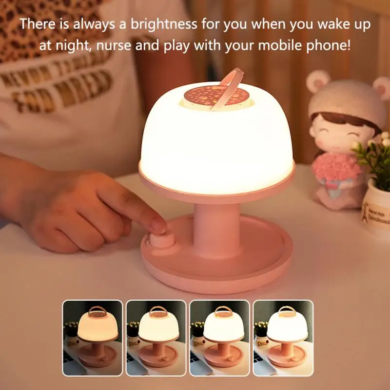 Светодиодный Ночной светильник с регулируемой яркостью USB Перезаряжаемые