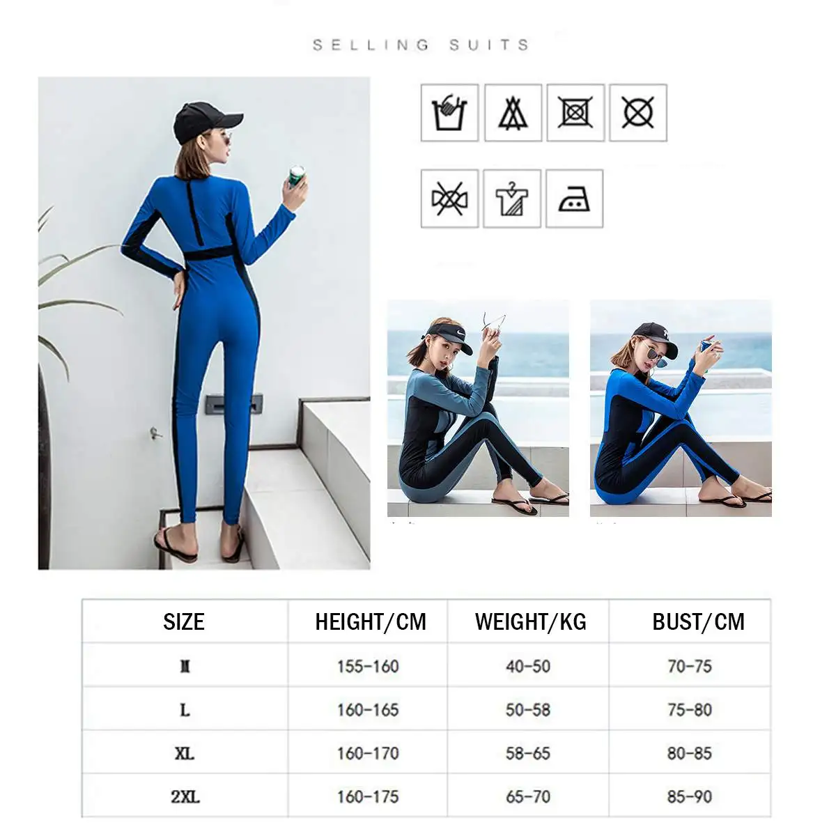 

Women Diving Set Wetsuit Watersport Jellyfish Sunscreen Surf Swim Jumpsuit Diving Wetsuit