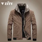 Мужская куртка-бомбер с меховым воротником, размеры до 6XL