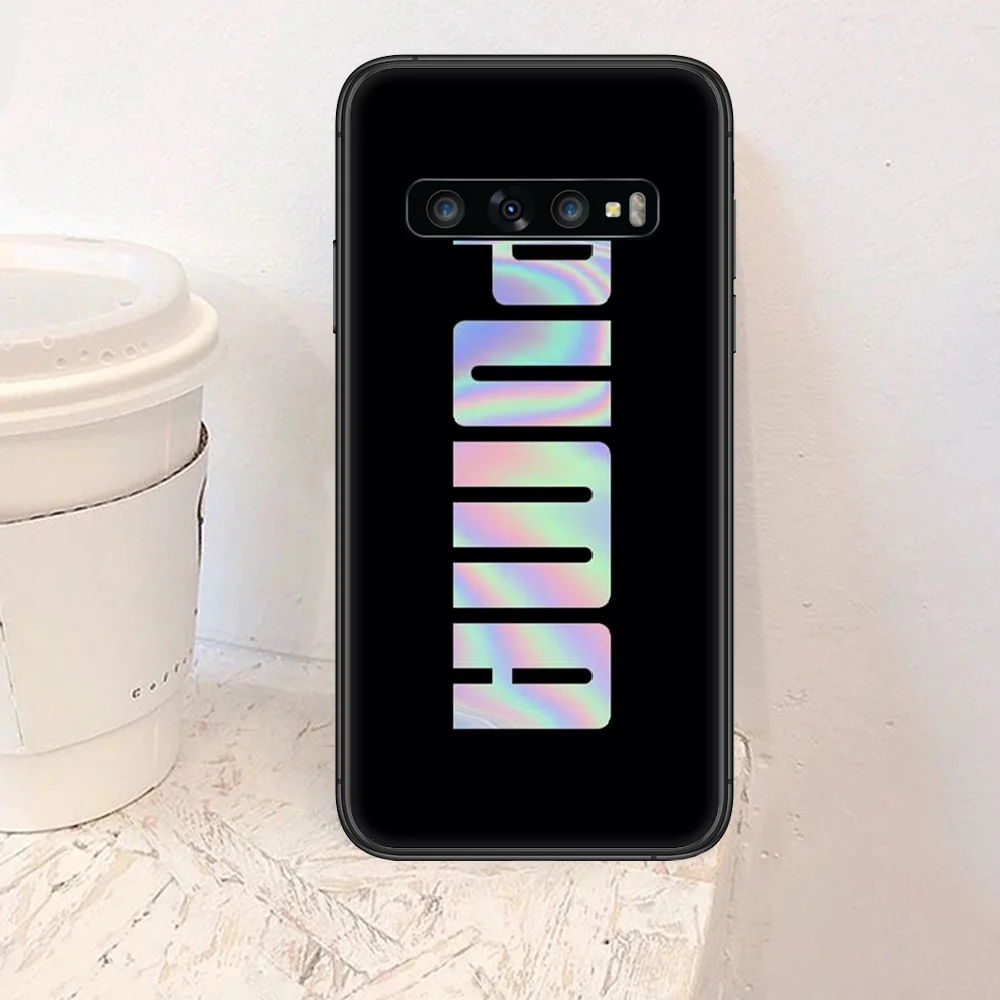 

Fashion Luxury Pumae Sports Phone Case For Samsung Galaxy Note S 8 9 10 20 Plus E Lite Uitra black Etui Luxury Cover Painting