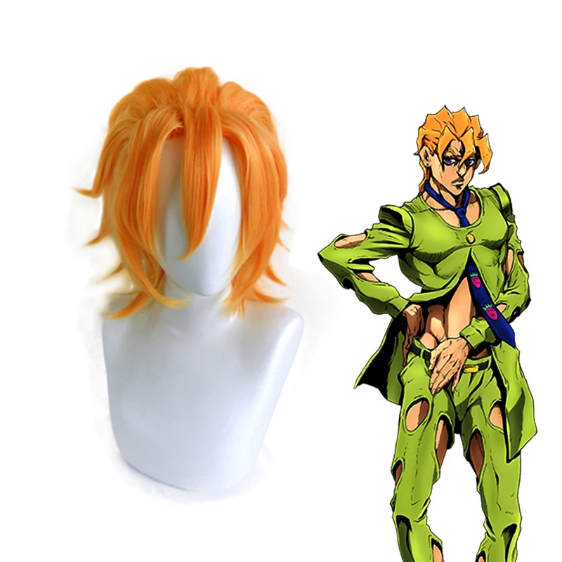 

Anime JoJo's Bizarre Adventure Cosplay Wigs Pannacotta Fugo Cosplay Wig Heat Resistant Synthetic Wig Hair Halloween Party